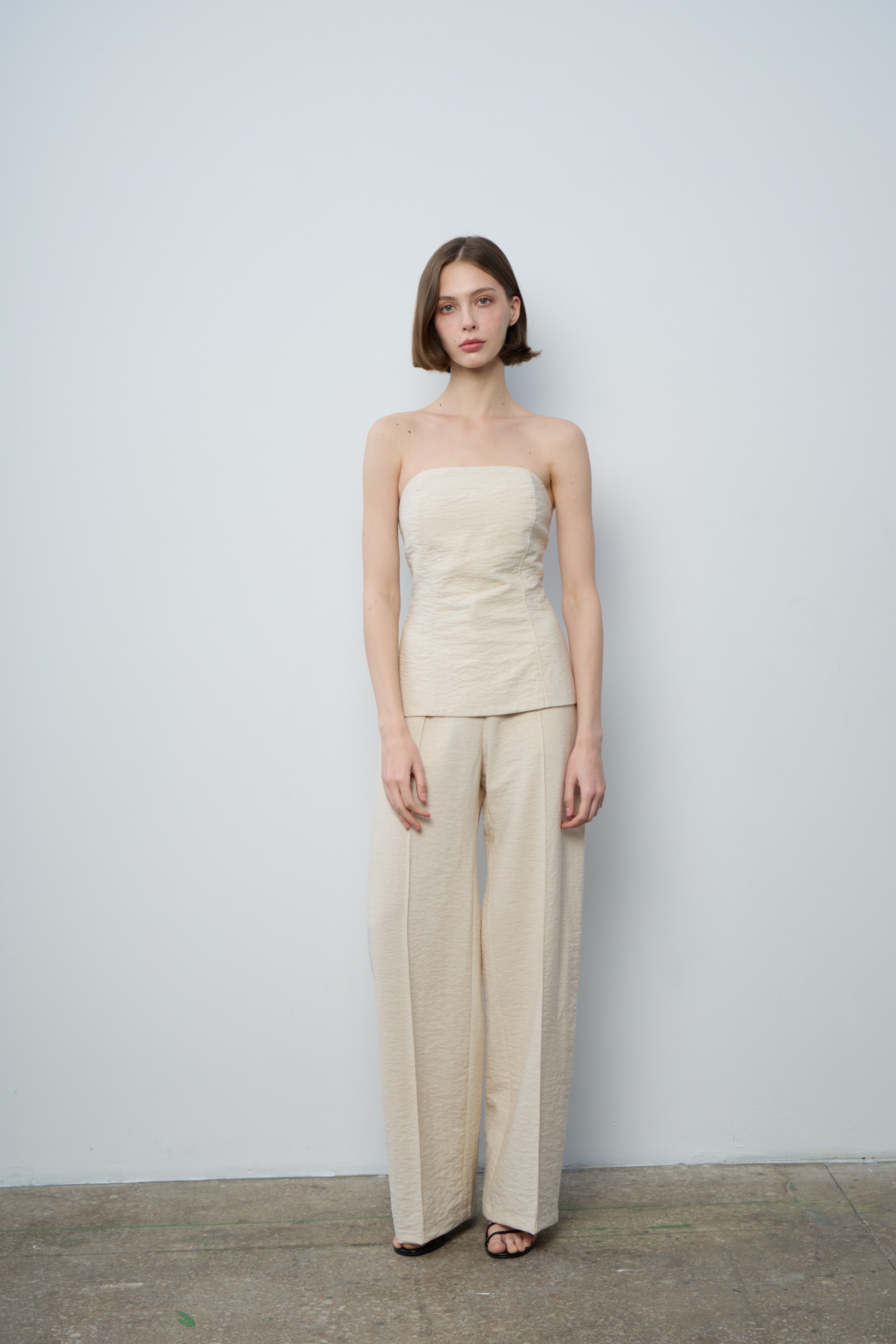 Корсетний топ льон