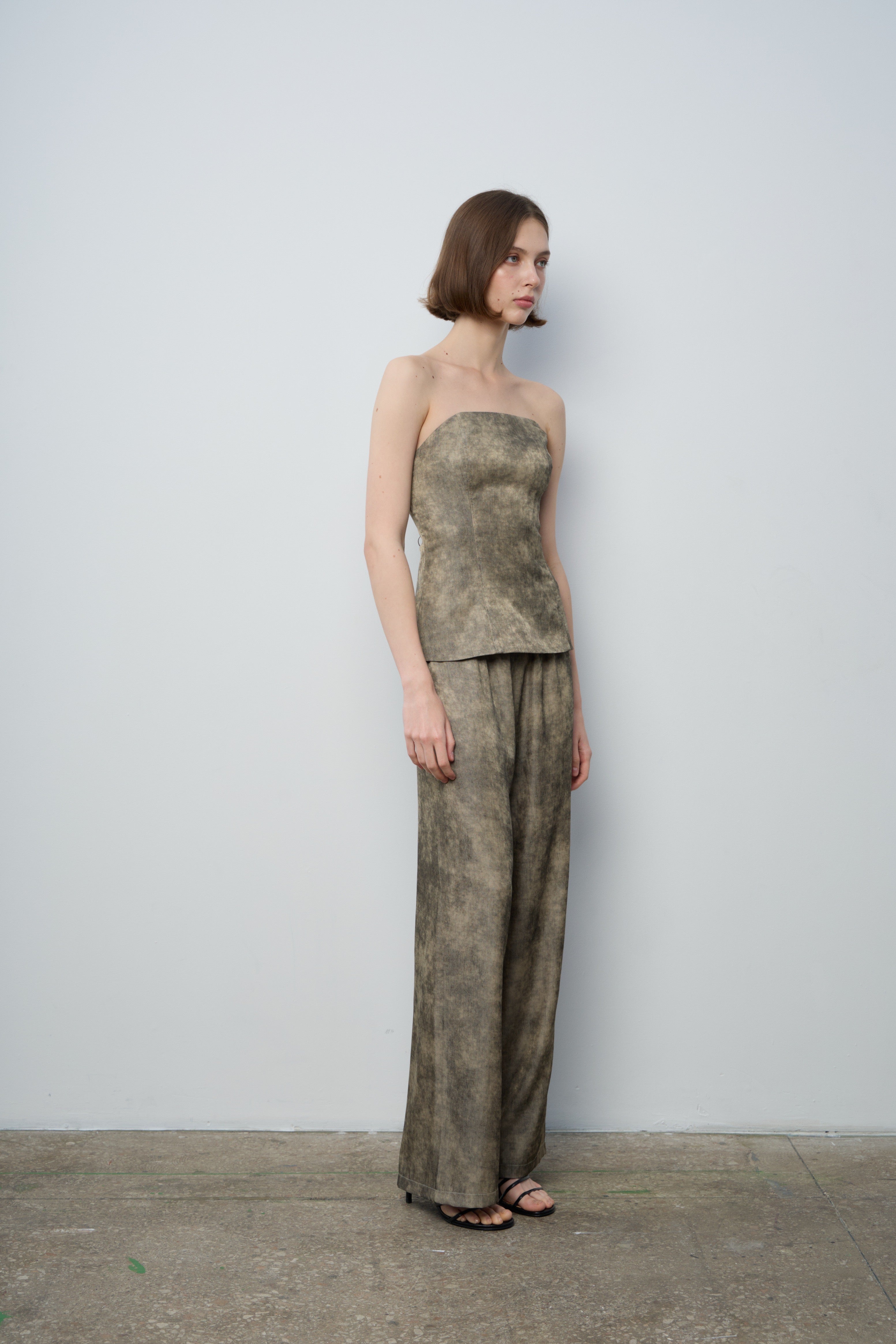 Корсетний топ хакі