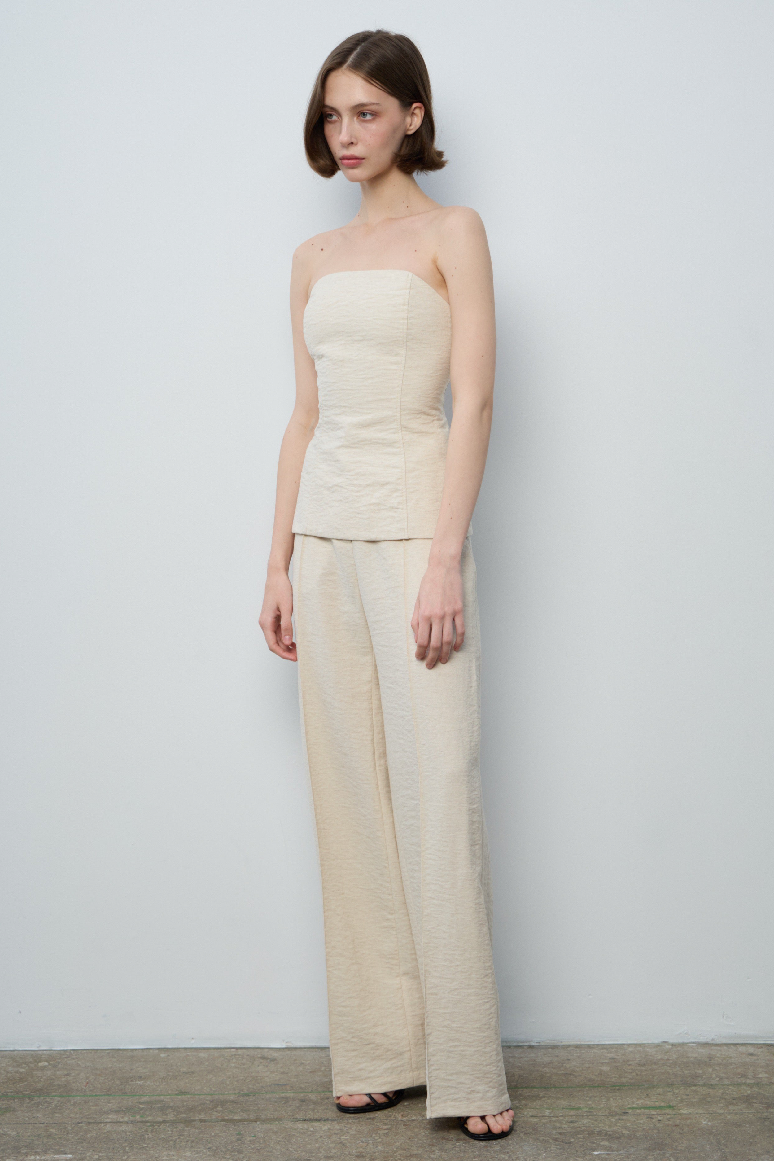 Корсетний топ льон