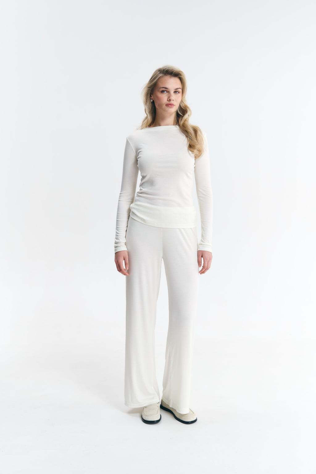 Брюки із ліоцелу білі