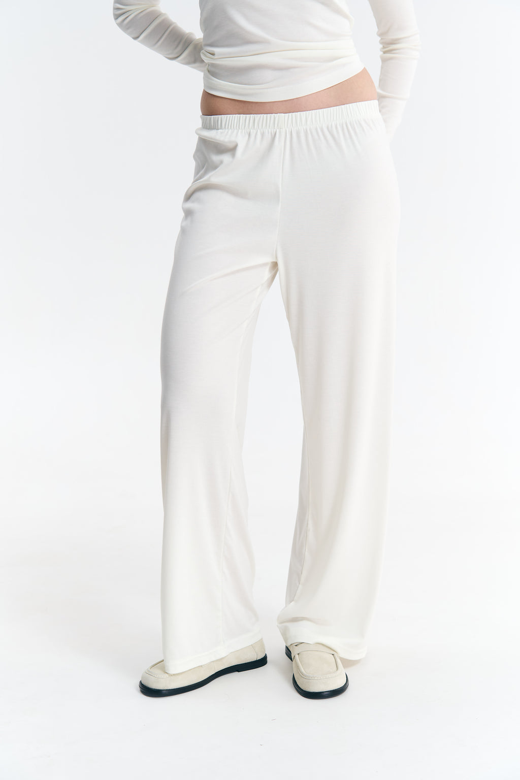 Брюки із ліоцелу білі