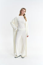 Костюм з кардиганом білий