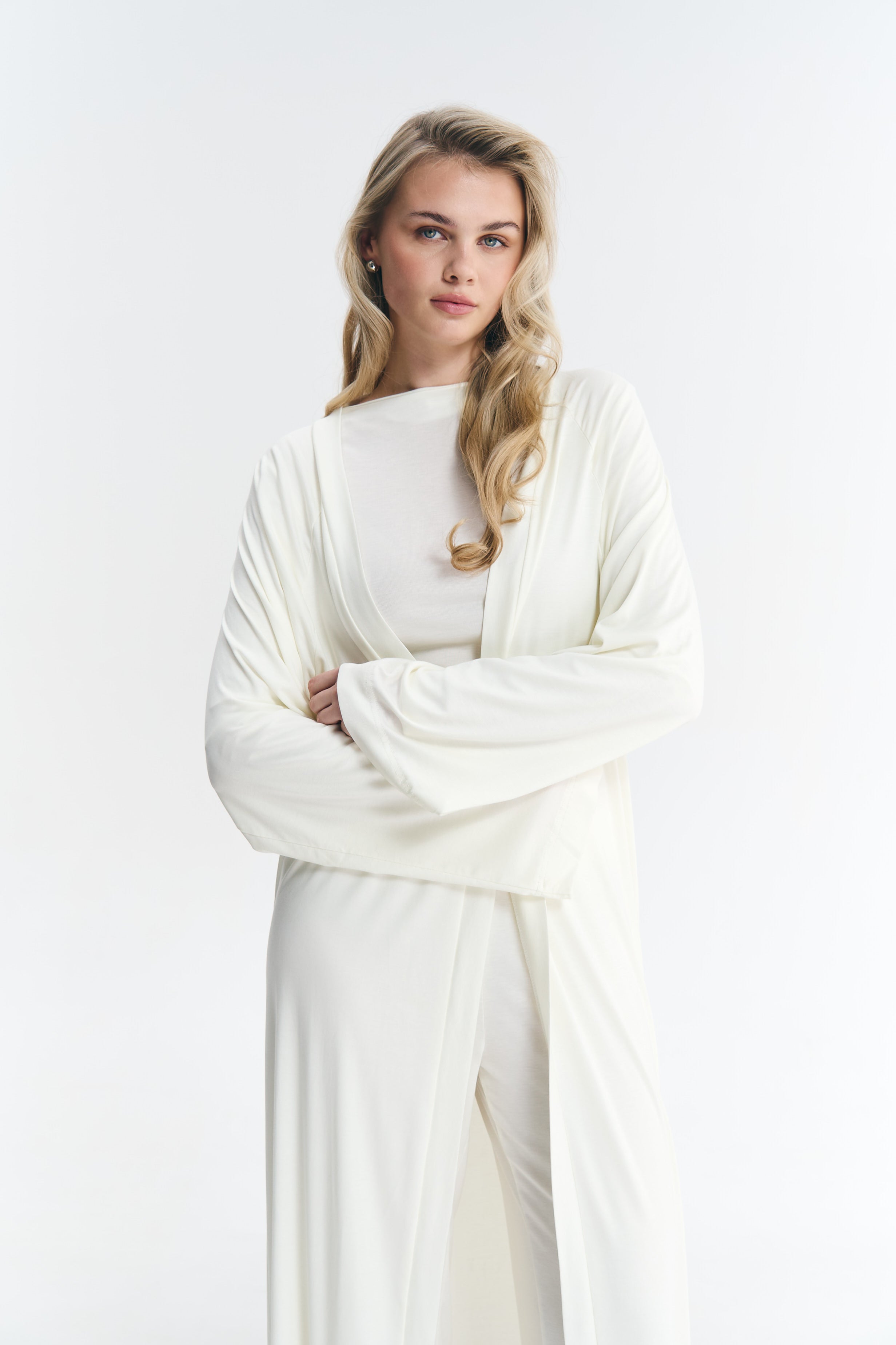 Кардиган із ліоцелу білий