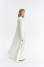 Костюм з кардиганом білий