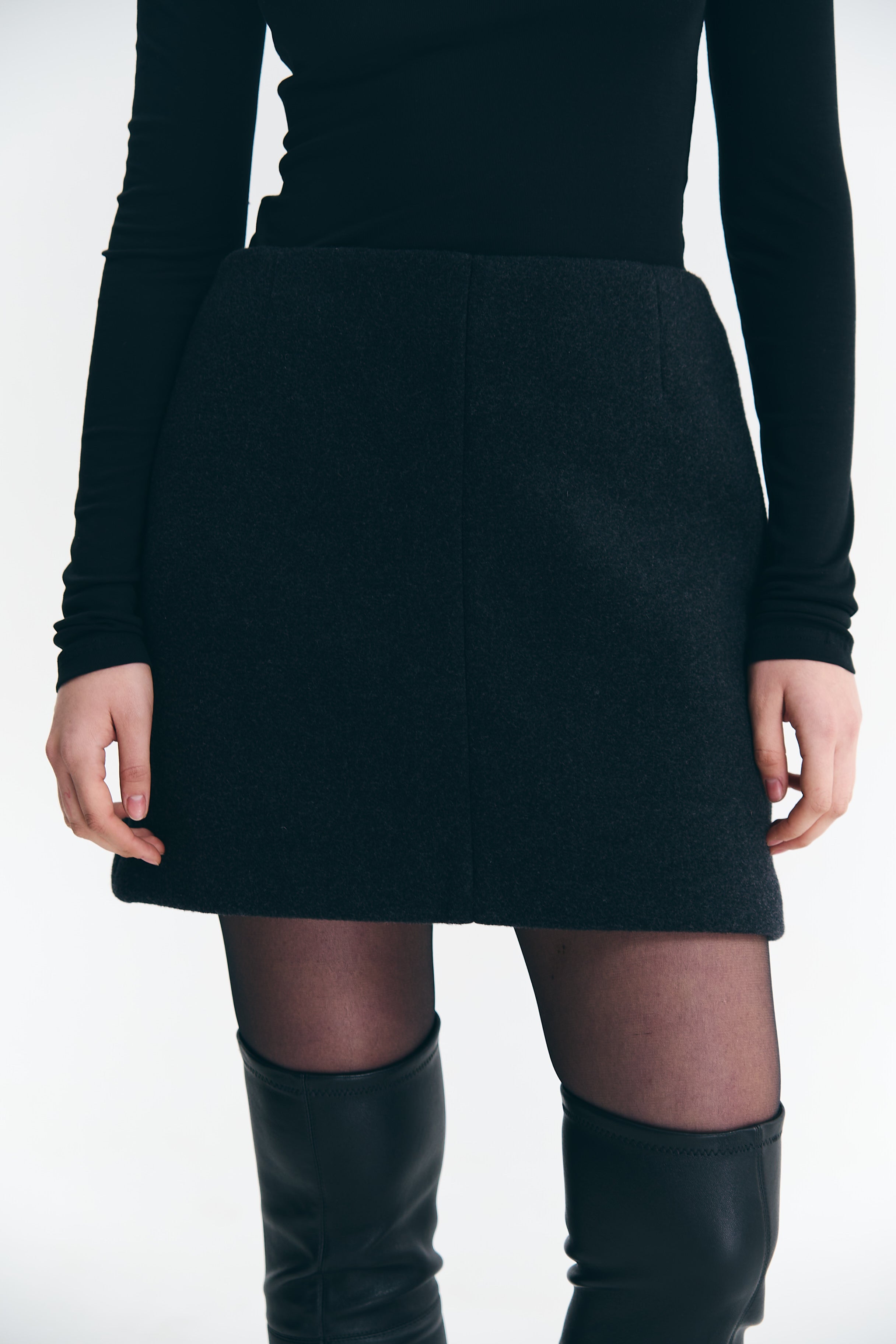 Спідниця з вовни та кашеміру