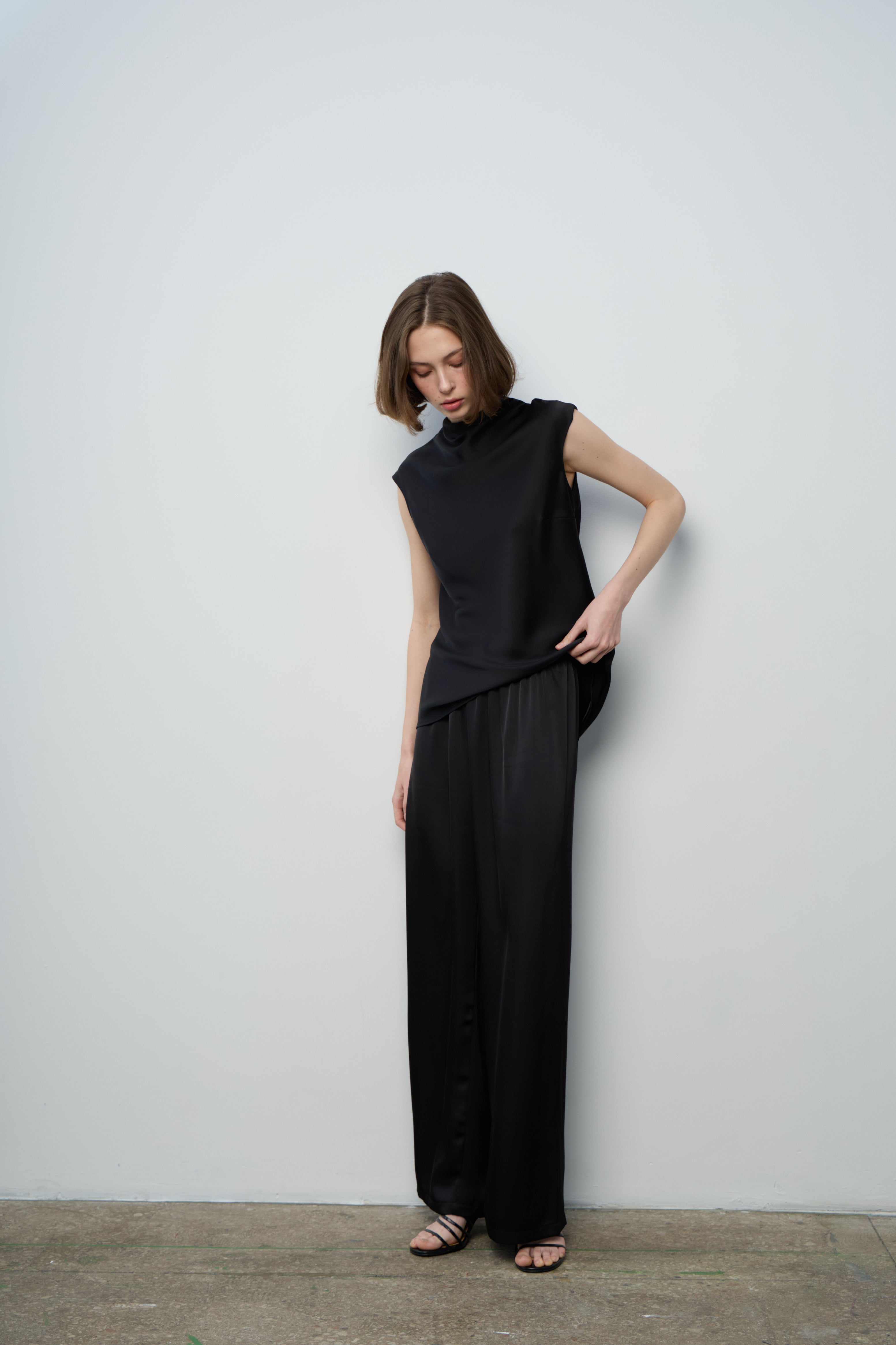 Сатиновий комплект (чорний)