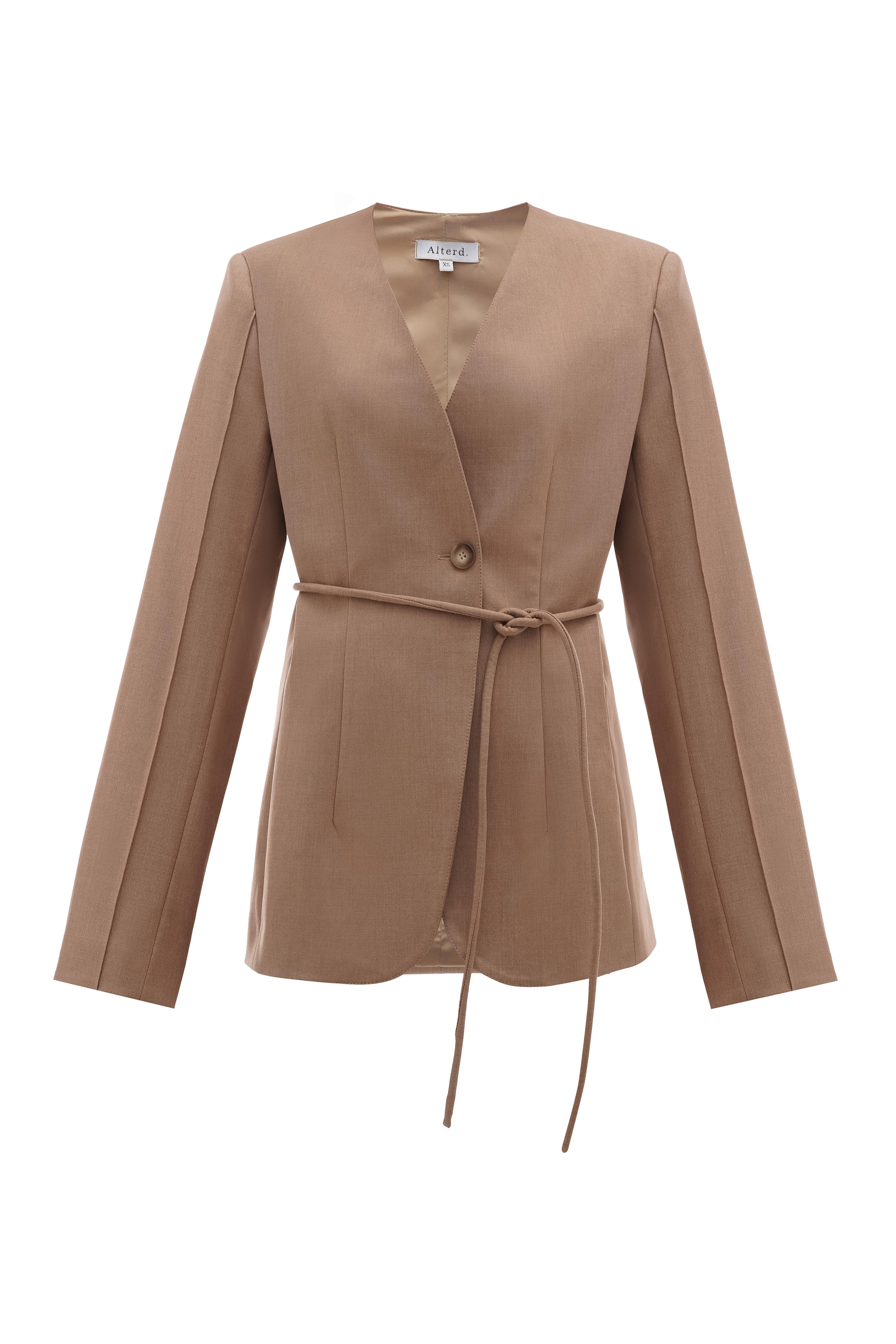 Пісочний жакет приталений