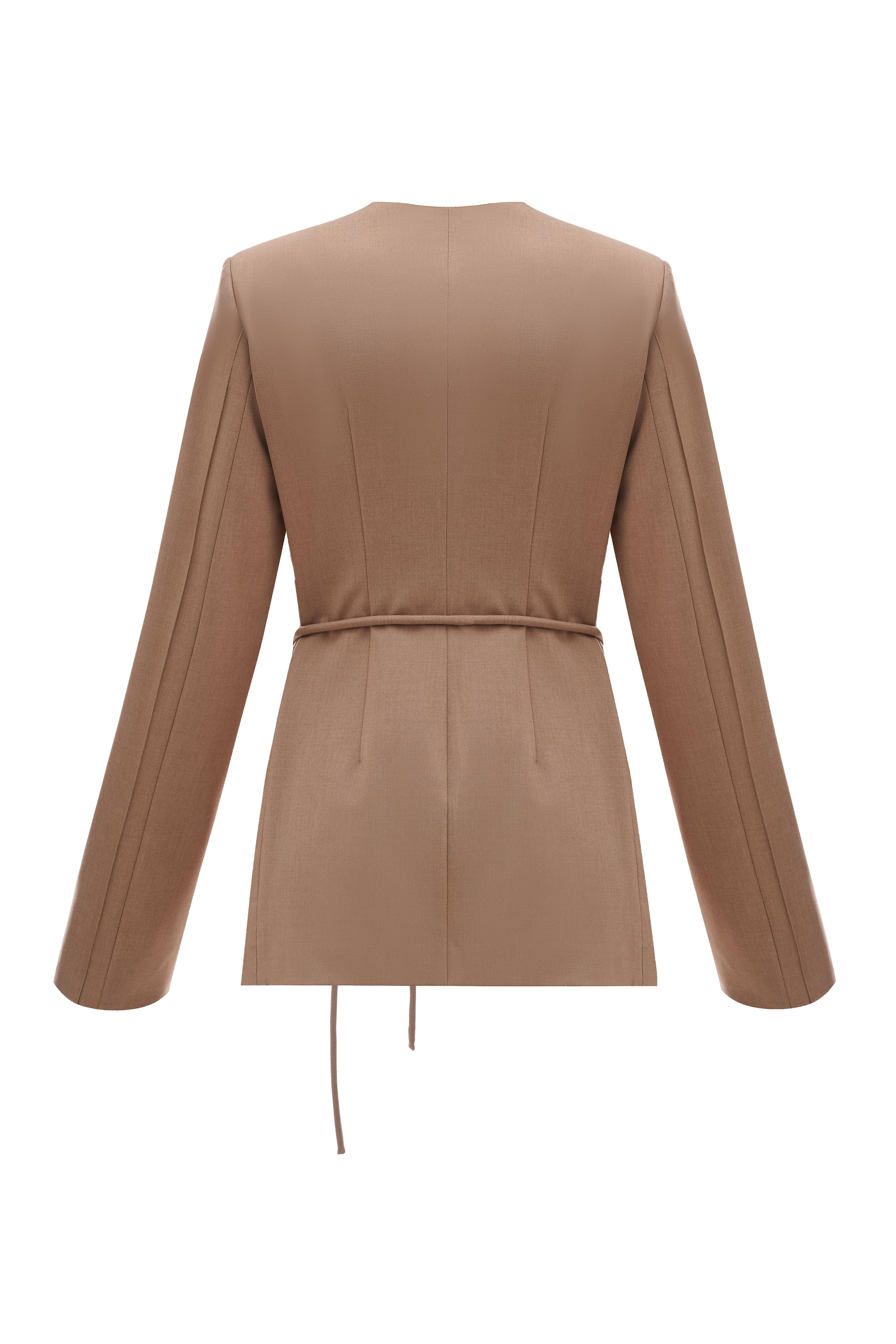 Пісочний жакет приталений