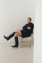 Укорочене пальто з вовни та кашеміру