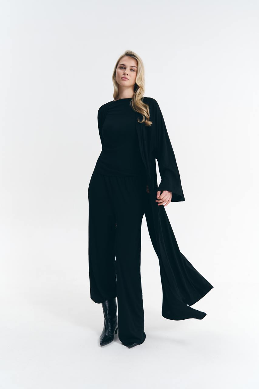 Кардиган із ліоцелу чорний