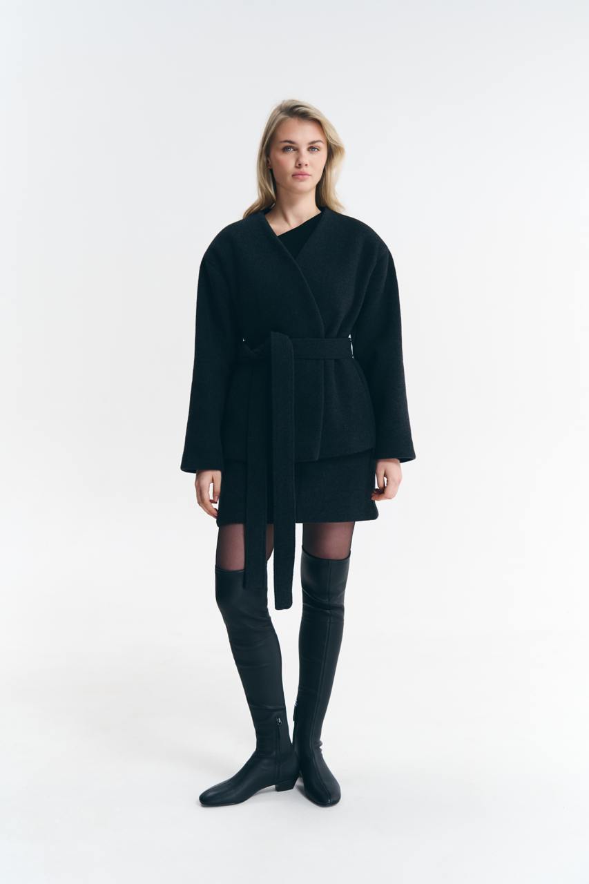 Спідниця з вовни та кашеміру