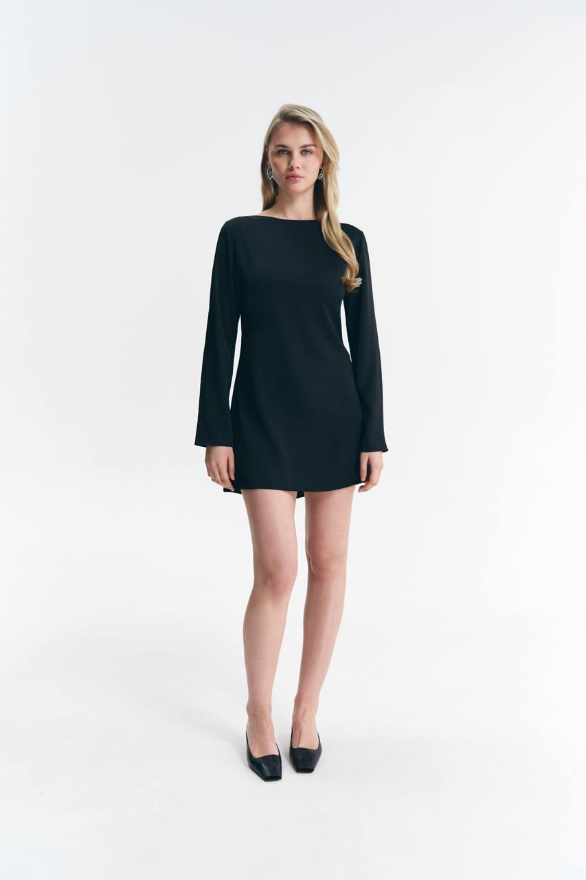 Сатинова сукня міні